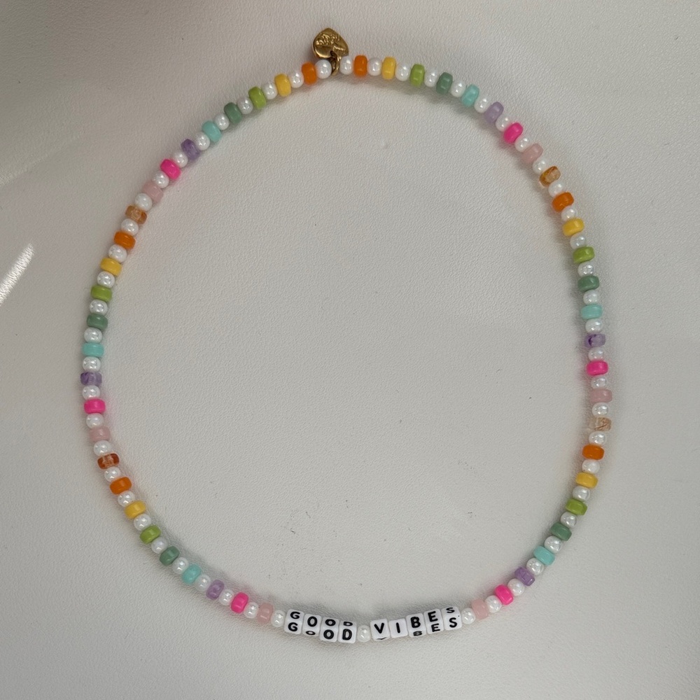Little Words Project Elastic Choker - Good Vibes